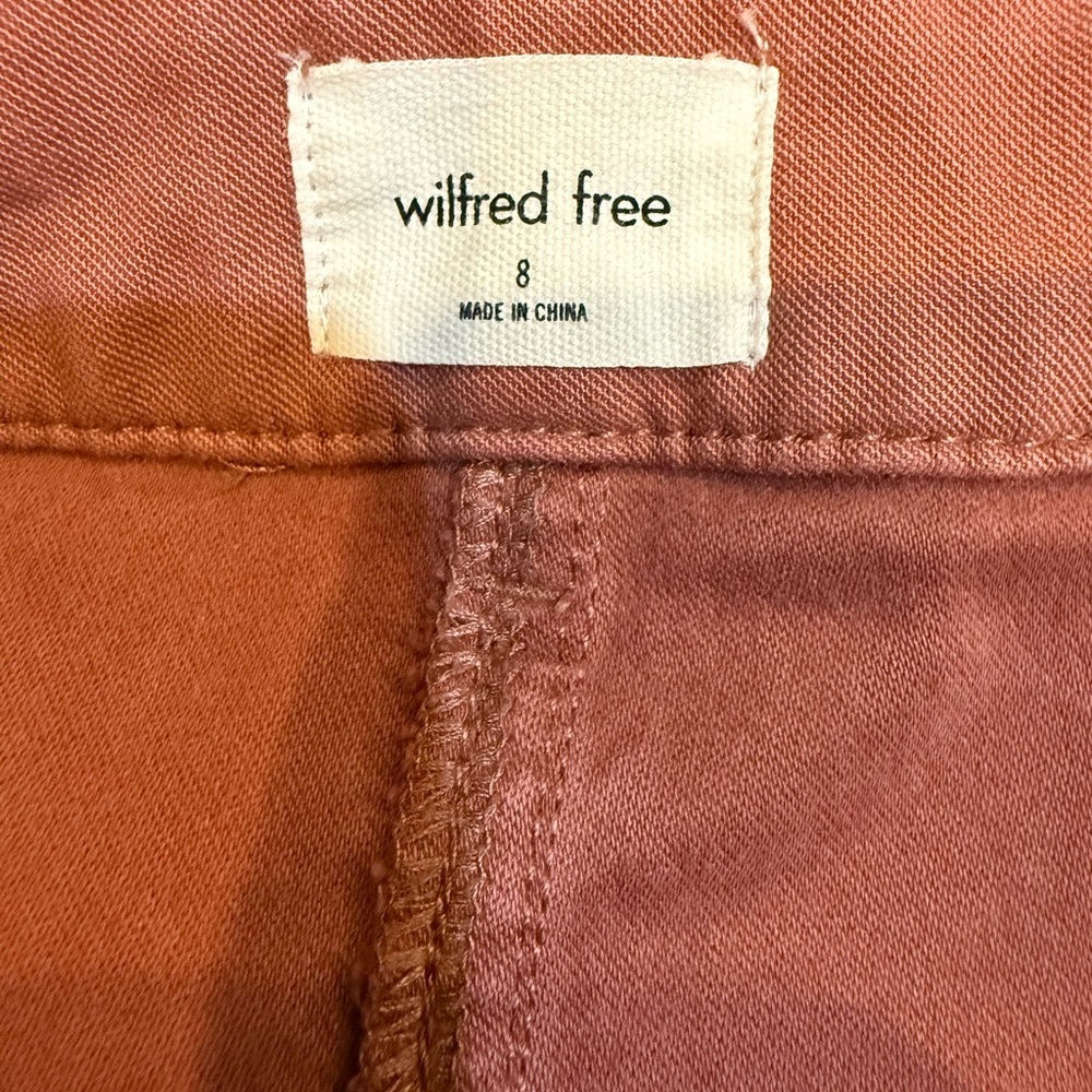 Aritzia Wilfred Free Brennan High Waisted Utility Pants Rose Mocha Womenβs Sz 8 - Picture 13 of 15